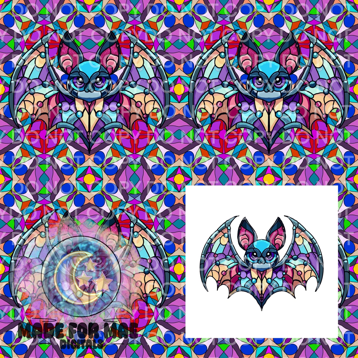 Stainglass Creatures- Bat