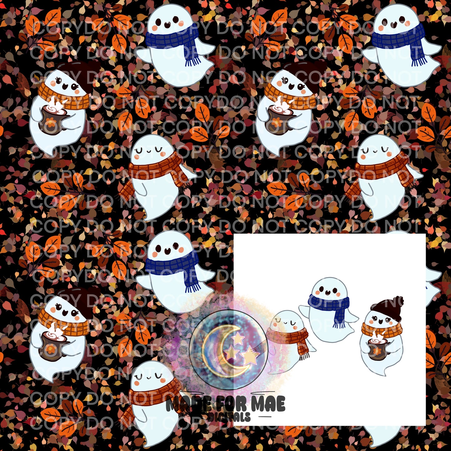 Cozy Ghosties Seamless
