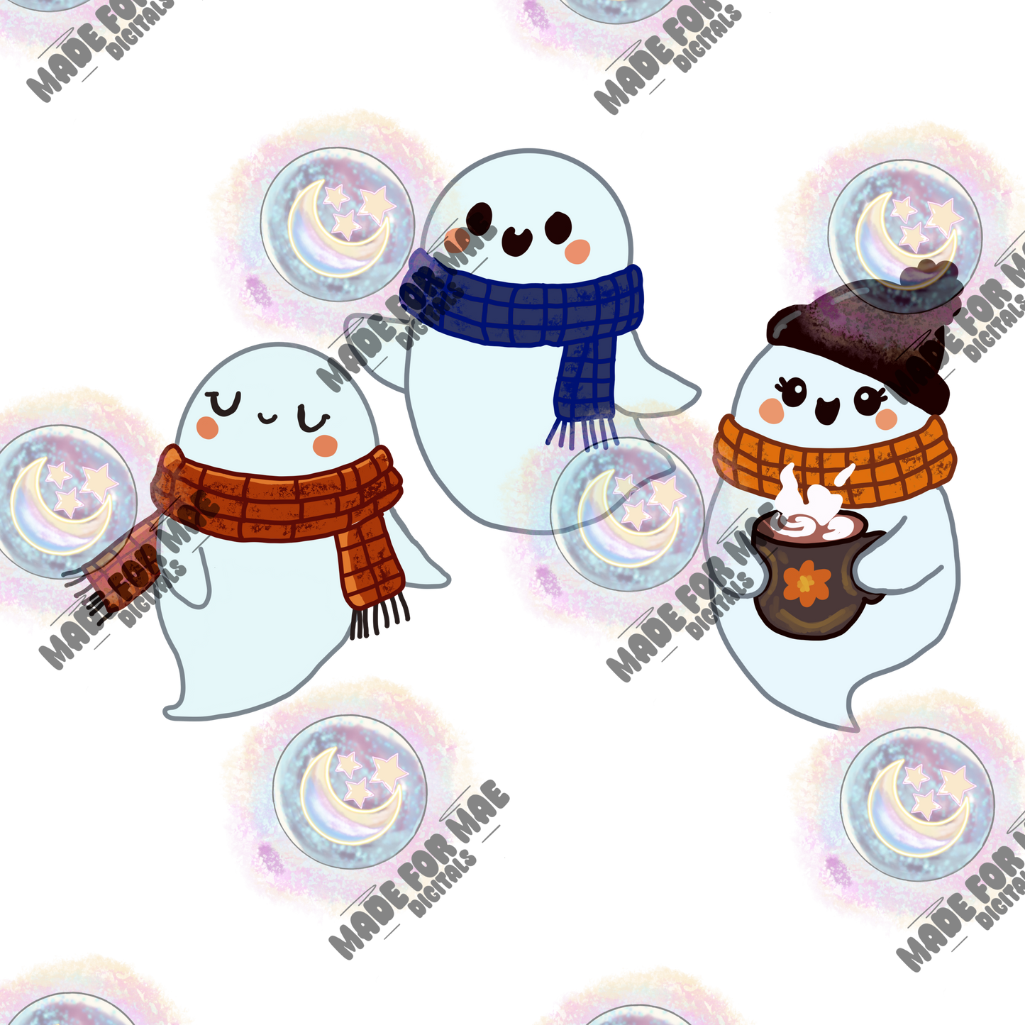 Cozy Ghosties PNG