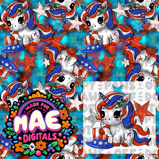 Patriotic Unicorn
