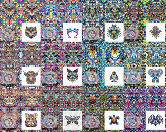 Stained Glass Creatures Bundles