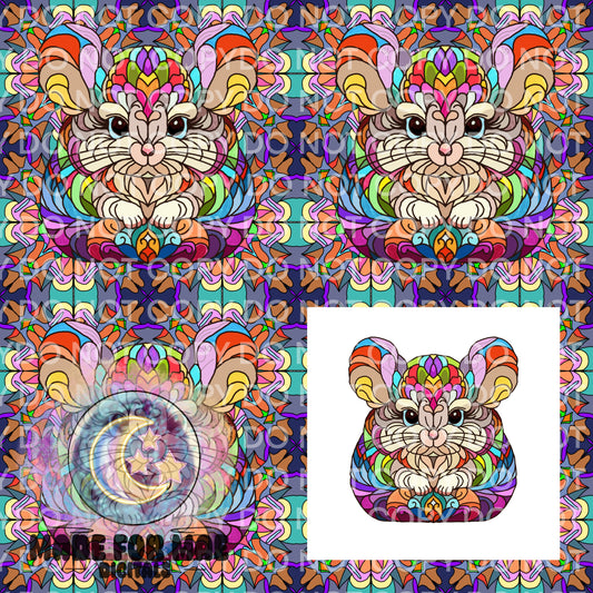 Stainglass Creatures- Chinchilla