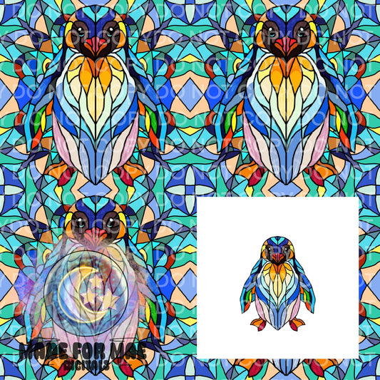Stainglass Creatures- Penguin