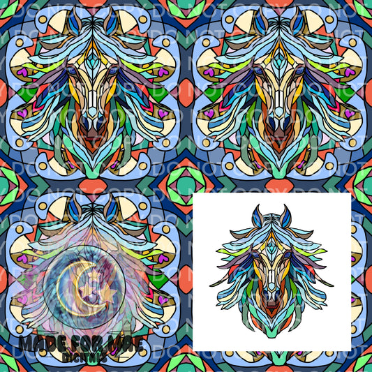 Stainglass Creatures- Horse