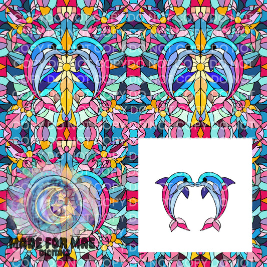 Stainglass Creatures- Dolphin