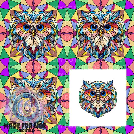Stainglass Creatures- Owl