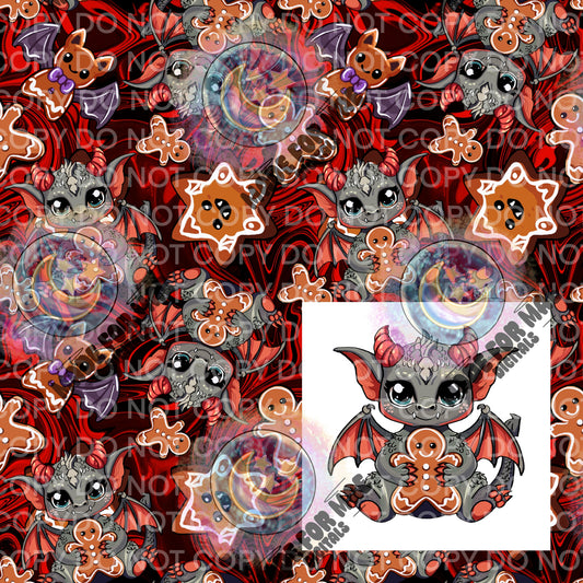 Gargoyle Cookies ( Black & Red )
