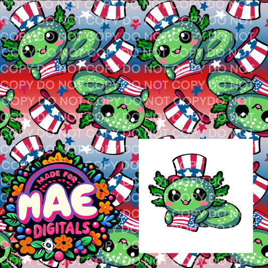 Patriotic Axolotl