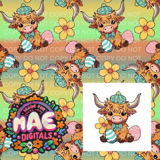 Easter Highland Cow