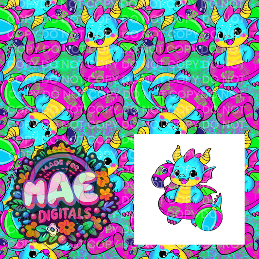 Pool Dragons * Swim Safe Colors *